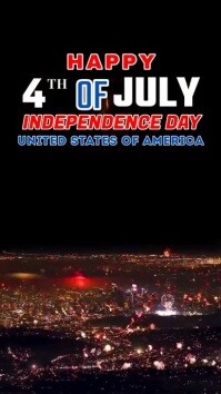 4th of july Instagram Story template