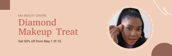 Animated Beauty Center and Salon Email Header template