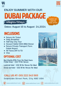 Aqua Pastel Travel Agency A6, summer holidays template
