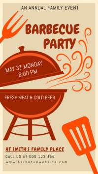 Barbecue, event,party História do Instagram template