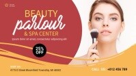 Beauty Parlour and spa banner ad Affichage numérique (16:9) template