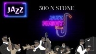 Jazz Night Bar Invitation Video Ad Dig Digital Display (16:9) template