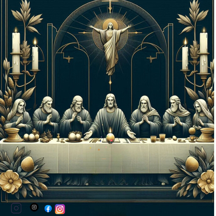 Black Last Supper  Album Cover Albumcover template