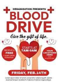 Blood Drive A4 template