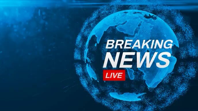 Breaking News Zoom Virtual Background Video Presentasi (16:9) template