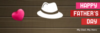 Brown  Happy Father's Day Tajuk Twitter template