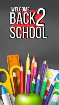 Brown Modern & Minimal Back To School Reel In template
