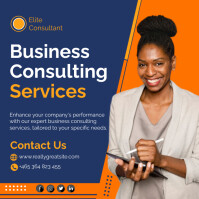 Business Consulting Services Square (1:1) template