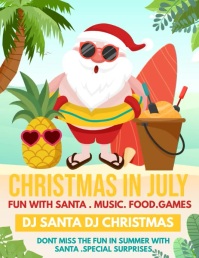 Christmas in july Flyer (US Letter) template