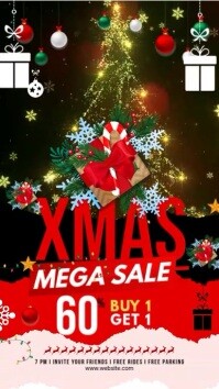 Christmas Sale Digital Display template