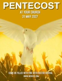 CHURCH EVENT AD SOCIAL MEDIA DIGITAL VIDEO Flyer (US Letter) template