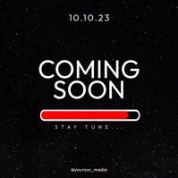 Coming Soon Video Loading ans Stay tune Instagram Post template