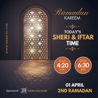 Ramadan Sheri & Iftar Time Quadrat (1:1) template