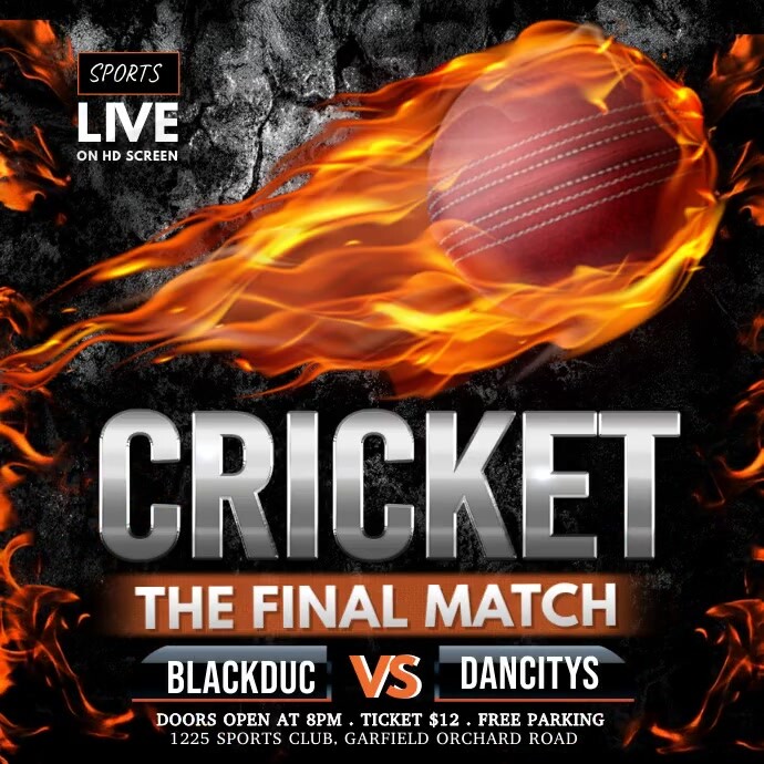 cricket video 方形(1:1) template