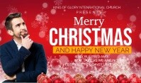 Digital display christmas party social media 标记 template
