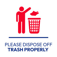 dispose off trash properly sign Post Instagram template
