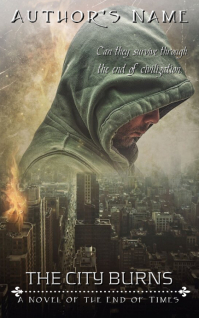 Dystopian Ebook Cover - City Burns Kindle/Book Covers template