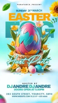 Easter Egg hunt party Instagram 快拍 template