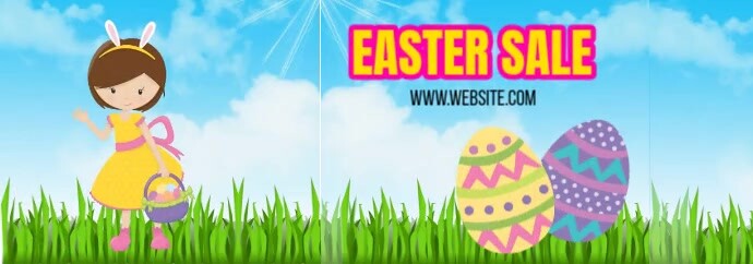 Easter Sale แบนเนอร์ Tumblr template