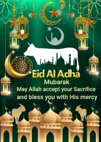 EID AL ADHA MUBARAK A6 template