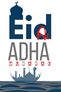 Eid Al adha mubarak Illustration Tumblr template