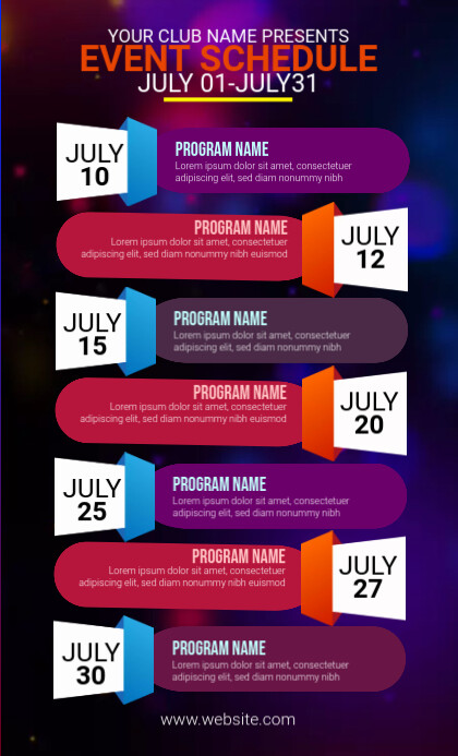 Event Schedule Ad Template Umthetho we-US