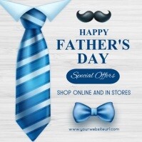 Father's day, event, party ,retail Square (1:1) template