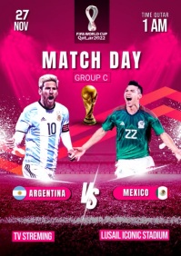 FIFA world cup football poster A3 template