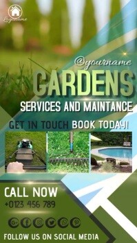 GARDEN AND LAWN SERVICE AD TEMPLATE Instagram Story