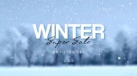 Gradient Winter Sale Digital Display (16:9) template