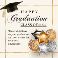 Graduation,birthday, event Square (1:1) template