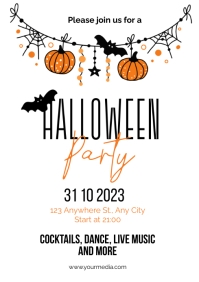 halloween party A2 template