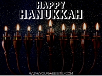 HANUKKAH Panneau de jardin template