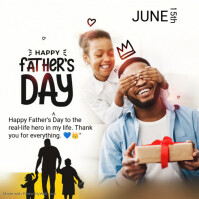 Happy father's day Instagram Post template