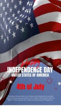 Happy Independence Day America Instagram Reel template
