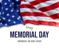 Happy memorial day สามเหลี่ยมขนาดกลาง template