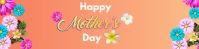 happy mother's day Banner 2' × 8' template