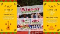 Hispanic Heritage Music Event Video Invite template