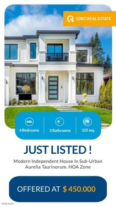 instagram story real estate advertisement hou template