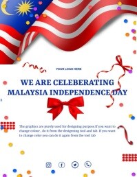 malaysia independence Folheto (US Letter) template