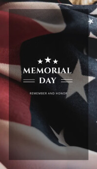 Memorial Day Wizytówka template