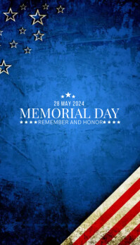 Memorial Day Business Card template