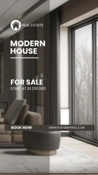 Modern & Minimal Real Estate Reel Instagram template