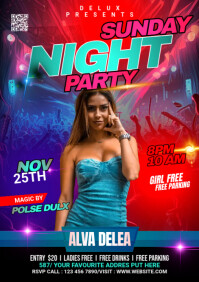 Night Club Flyer A2 template