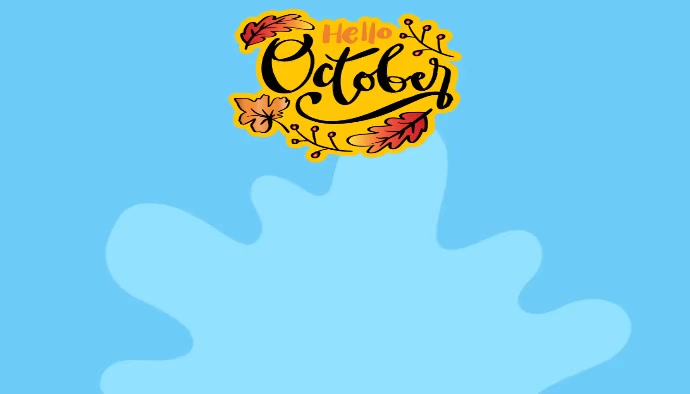 October Template ส่วนหัวบล็อก