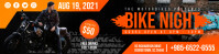 Orange Bike Night Event 2'x8' Banner Template