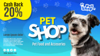 Pet Shop Cover Facebook-Covervideo (16:9) template