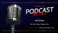 Podcast Talk show promo template Facebook-Covervideo (16:9)