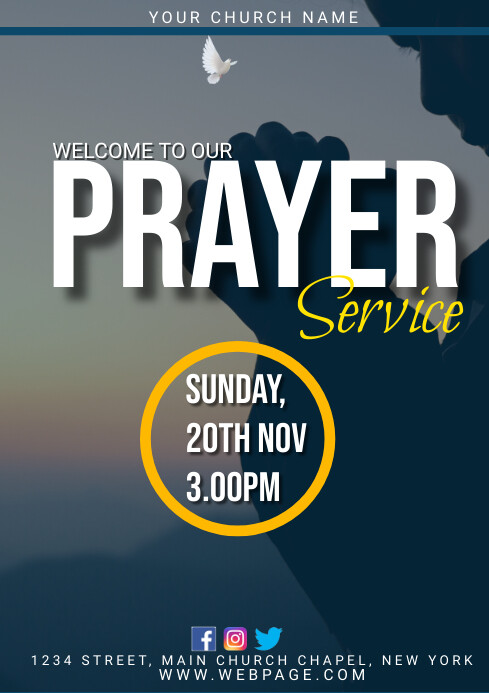 prayer service Template A1