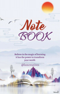 Professional Notebook  Wattpad Cover template